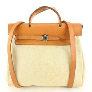 Hermès Beige x Brown Sac a Dos Herbag Backpack 2-in-1 60h429s